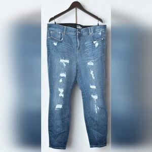 Torrid Classic Blue Ripped Skinny Jeans